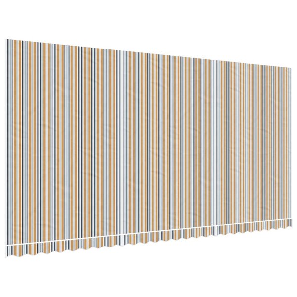 vidaXL Tissu de remplacement pour auvent rayures multicolores 6x3 m