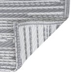 vidaXL Tapis d'extérieur ARAKIL Gris 80x150 cm PP