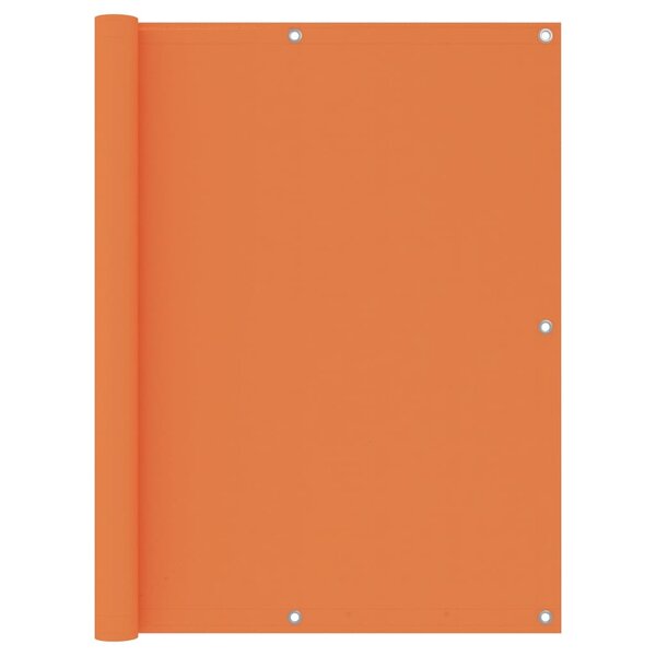 vidaXL Écran de balcon Orange 120x500 cm Tissu Oxford