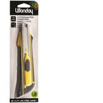 Cutter professionnel 2 en 1 - corps bi-matière - armature métal - 18 mm SAFETOOL
