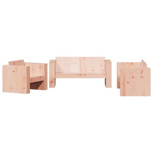 vidaXL Salon de jardin 2 Pièces bois massif douglas