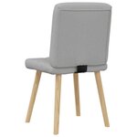 vidaXL Chaises à manger lot de 4 gris nuage tissu