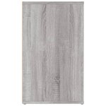 vidaXL Table de chevet Sonoma gris 50x36x60 cm Bois d'ingénierie