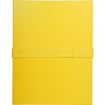 Chemise dos extensible balacron sangle Scratch Rabat en pied de page 24 x 32 Jaune x 10 EXACOMPTA