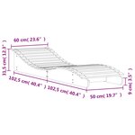 vidaXL Chaises longues lot de 2 205x60x31 5cm bois massif de pin