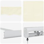 vidaXL Auvent Rétractable Crème 500 ×300 cm Tissu et Métal