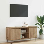 vidaXL Meuble TV Chêne artisanal 104 x 35 x 50 cm Bois d'ingénierie