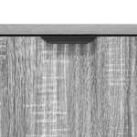 vidaXL Buffet Sonoma gris 89 5 x 33 x 82 cm Bois d'ingénierie