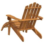 vidaXL Chaises Adirondack de jardin repose-pieds lot de 2 Bois acacia