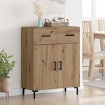 vidaXL Buffet Chêne artisanal 69 5 x 34 x 90 cm Bois d'ingénierie