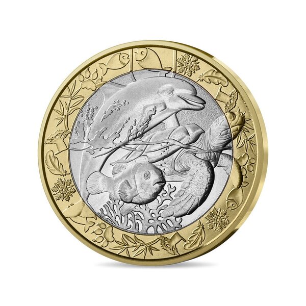 Les animaux du monde Monnaie de 5€ métal commun - Les animaux marins
