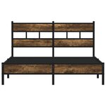 vidaXL Cadre de lit sans matelas avec tête de lit 137x190 cm