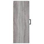 vidaXL Armoire murale sonoma gris 34 5x34x90 cm