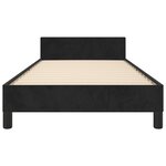 vidaXL Cadre de lit sans matelas noir 80x200 cm velours