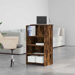 vidaXL Bureau de réception chêne fumé 55x50x103 5 cm bois d'ingénierie