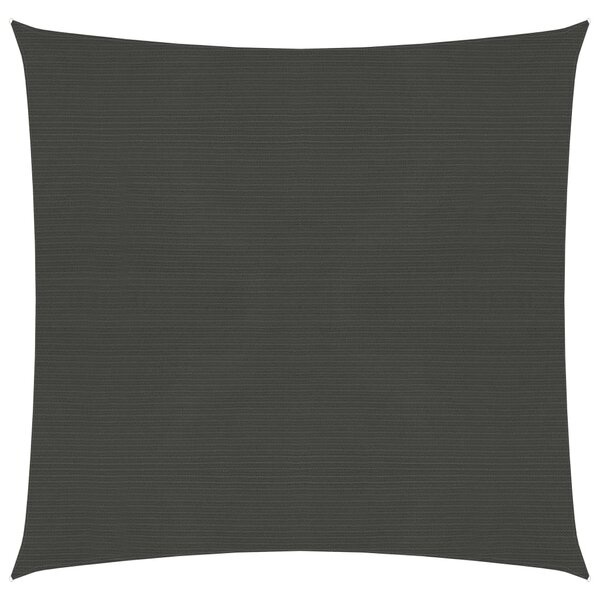 vidaXL Voile d'ombrage 160 g/m² Anthracite 5x5 m PEHD