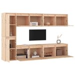 vidaXL Meubles TV 6 Pièces Bois massif de pin