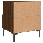vidaXL Tables de chevet 2 Pièces chêne marron 40x35x47 5 cm