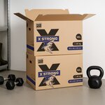 Pack and Move - Lot de 10 Cartons Déménagement X Strong - 60 x 40 x 40 cm - Charge 40 kg - Extrême Résistance - Grande Capacité