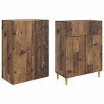 vidaXL Ensemble de Meubles 2 Pièces 66 x 34 5 x 90 cm Bois d'ingénierie