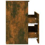 vidaXL Table de chevet Chêne fumé 50x32x60 cm