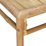 vidaXL Salon de jardin 10 Pièces avec coussins gris clair bambou