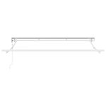 vidaXL Auvent Rétractable Rouge 350x200 cm tissu