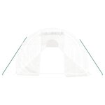 vidaXL Serre avec cadre en acier blanc 72 m² 24x3x2 m