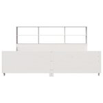 vidaXL Lit bibliothèque sans matelas blanc 180x200 cm bois massif