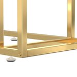 vidaXL Table d'appoint ordinateur Transparent 50x35x65 cm Verre trempé