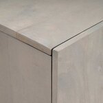 vidaXL Haut Armoire avec étagère Gris et or 60 x 33.5 x 100 cm
