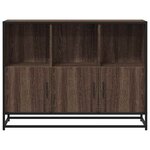 vidaXL Buffet chêne marron 100x35x76 cm bois d'ingénierie