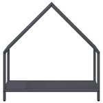 vidaXL Portant de bois chauffage anthracite 60x25x60 cm