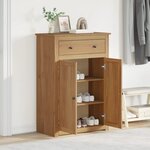 vidaXL Armoire à chaussures Panama 80x40x114 cm bois de pin massif