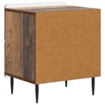 vidaXL Cabinet de chevet 2 Pièces Bois ancien 43 x 34 5 x 49 5 cm