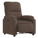 vidaXL Fauteuil inclinable électrique marron tissu microfibre