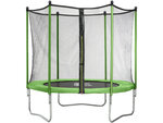 Trampoline "Yoopi" - Ø 1.8 m - Avec filet + Echelle + Couverture + Kit d'ancrage