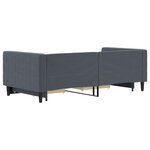 vidaXL Lit de jour avec gigogne et tiroirs sans matelas 90x190 cm