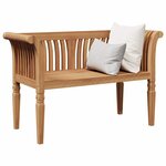 vidaXL Banc de jardin Marron 127 5 x 52 x 80 cm Bois de teck solide