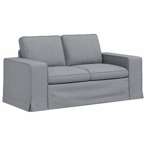 vidaXL Canapé Gris clair 162 x 80 x 82 cm tissu