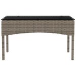 vidaXL Ensemble de canapé de jardin 2 Pièces Gris et bleu marine