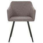 vidaXL Chaises à manger lot de 4 taupe tissu