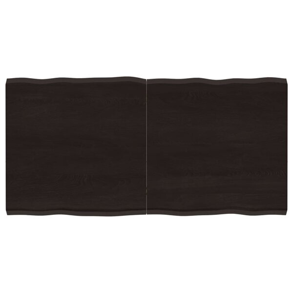 vidaXL Dessus de table bois massif traité bordure assortie