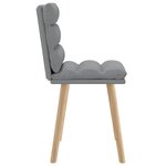 vidaXL Chaises à manger lot de 2 gris clair tissu