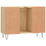 vidaXL Armoire salle de bain chêne sonoma 80x33x60cm bois d'ingénierie