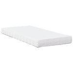 vidaXL Lit de jour avec matelas blanc 90x190 cm bois de pin massif