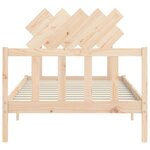 vidaXL Cadre de lit sans matelas 100x200 cm bois massif de pin