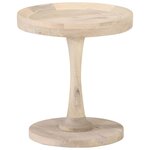 vidaXL Table d'appoint Ø40x45 cm Bois de manguier massif