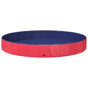 vidaXL Piscine pour enfants Rouge Ø300 x 38 cm