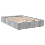 vidaXL Cadre de lit sans matelas sonoma gris 140x200 cm